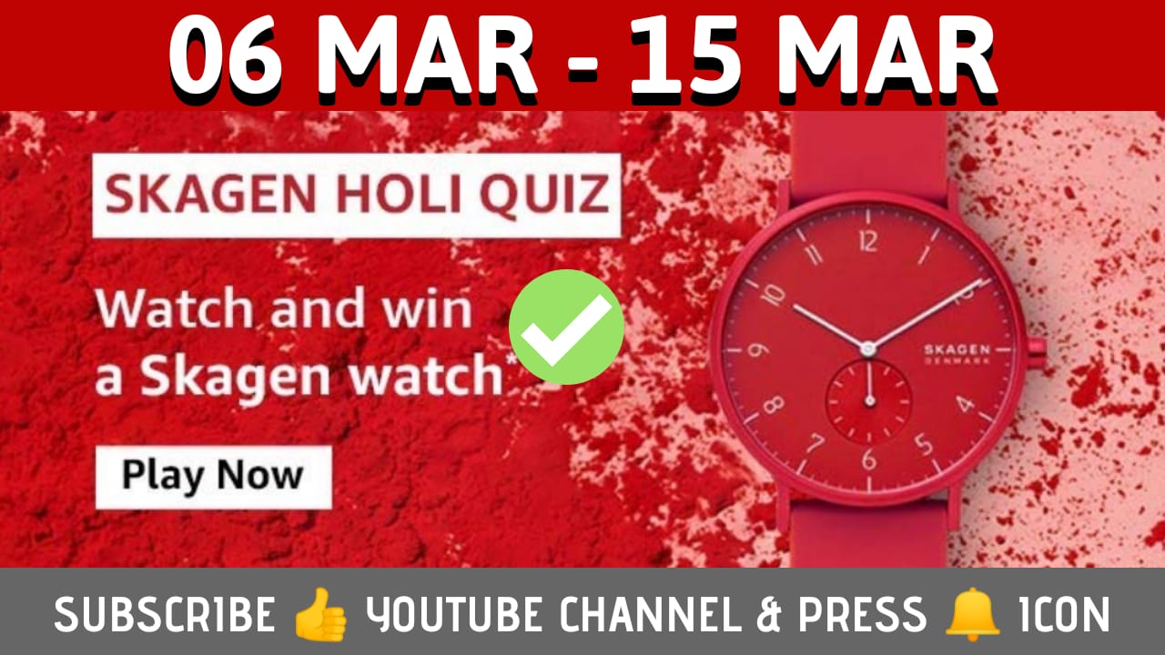 Amazon Skagen Holi Quiz